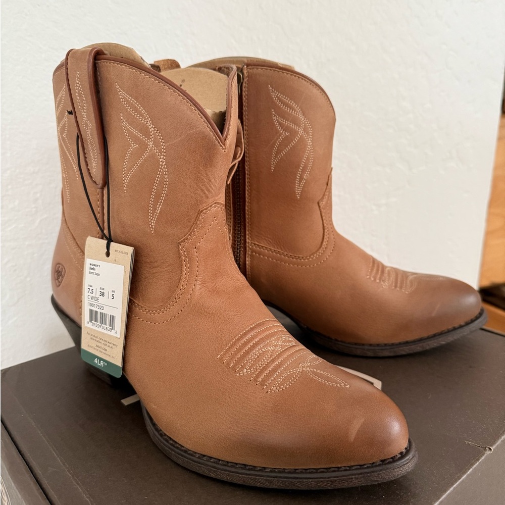 Ariat Tan Leather Western Boots